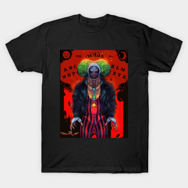 Wrestling creepy clown ouija T-Shirt by Triple R Art